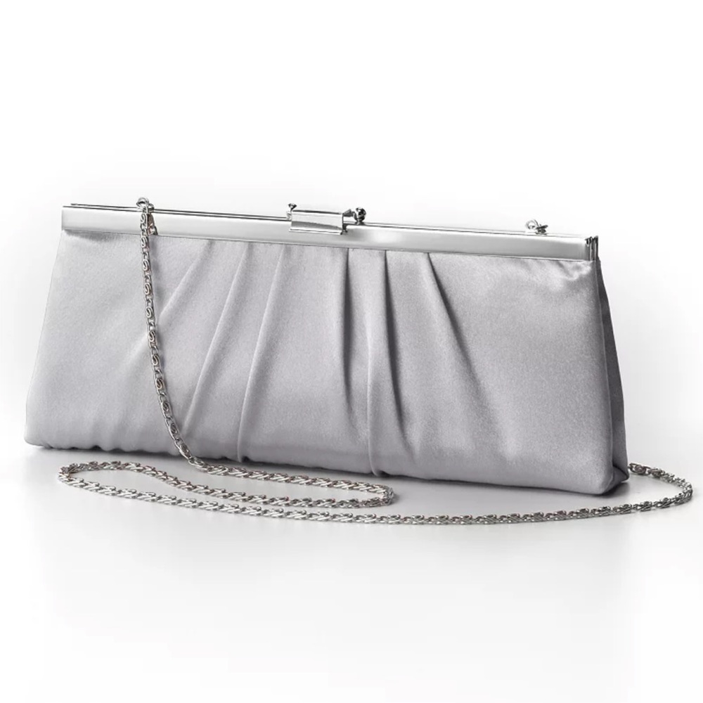 Jessica McClintock Satin Evening Clutch